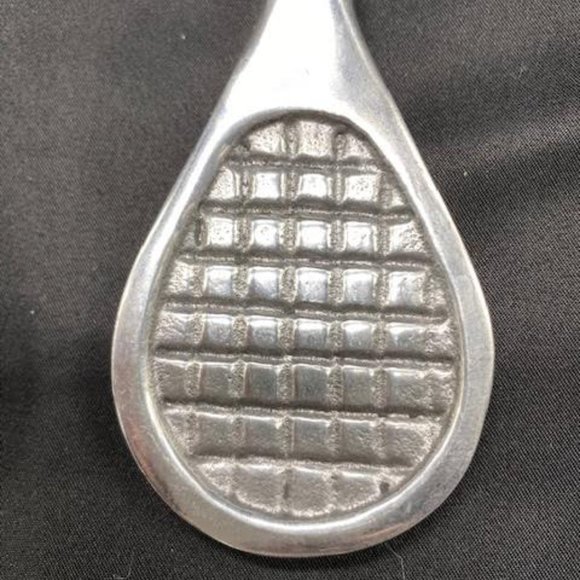 Set of Salad Servers with a Tennis Theme Handles, 13" - Picture 5 of 5